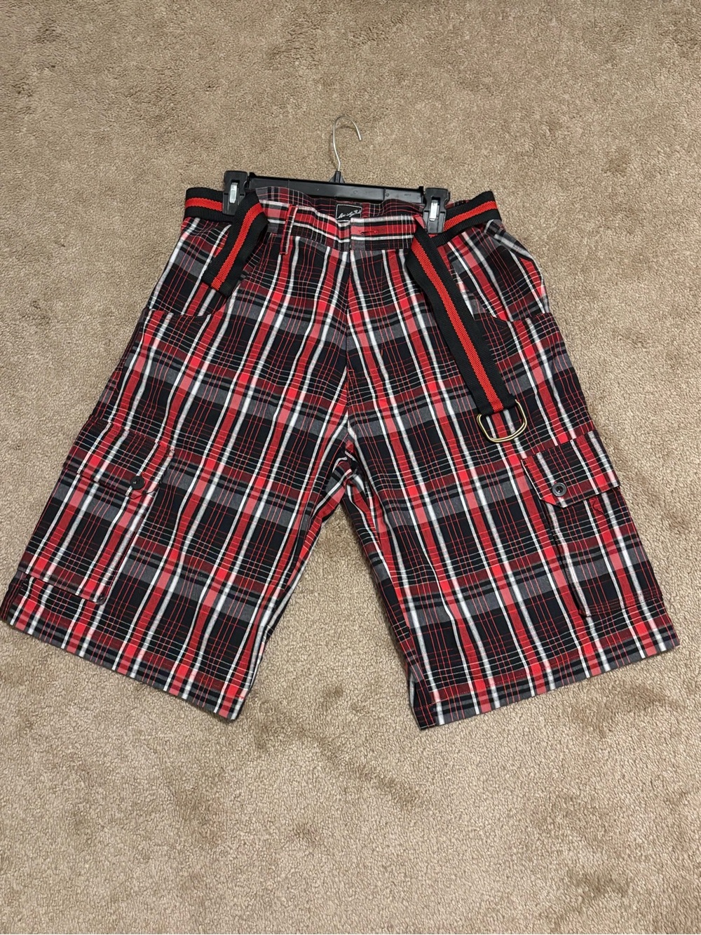 Men's Black Cargo Shorts - Classic Utility Style with a 2nd pair! 🔥 - Picture 3 of 4